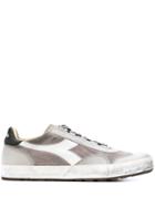 Diadora Suede Panelled Sneakers - Grey