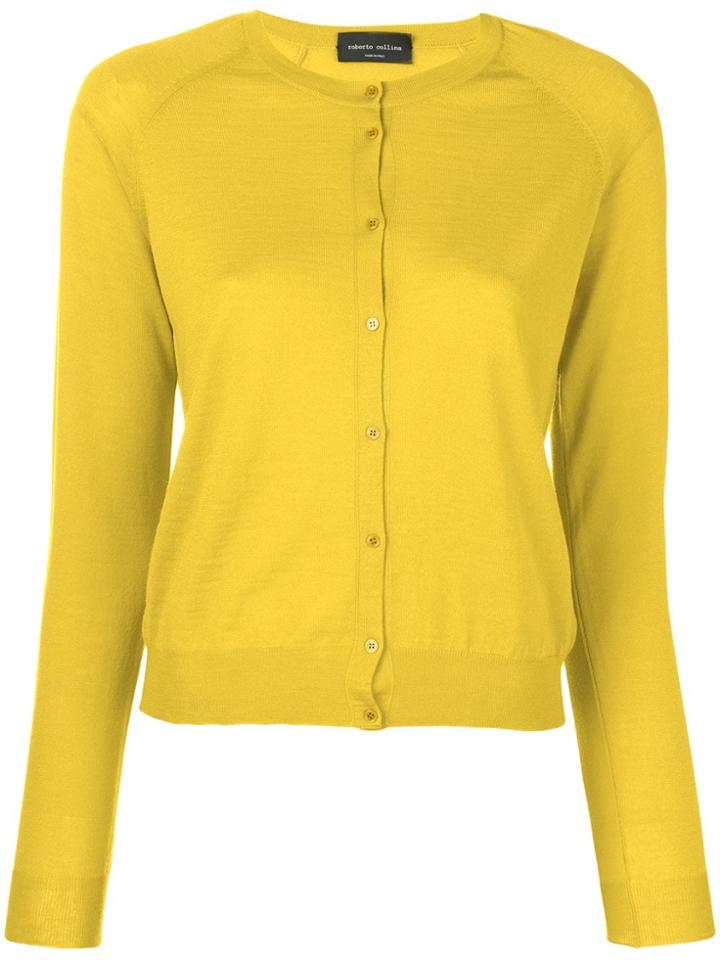 Roberto Collina Classic Small Cardigan - Yellow