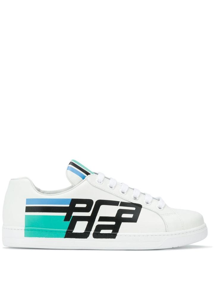 Prada Graphic Logo Sneakers - White