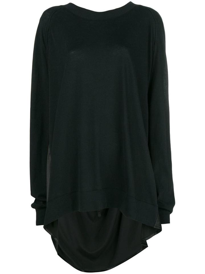 Ann Demeulemeester Draped Back T-shirt - Black