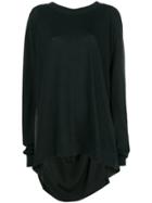 Ann Demeulemeester Draped Back T-shirt - Black