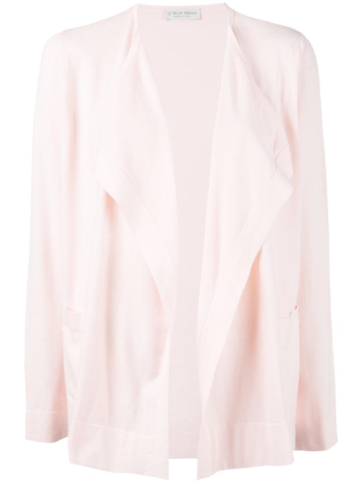 Le Tricot Perugia Waterfall Jacket - Pink & Purple