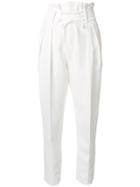 Iro Lace-up Waist Trousers - White