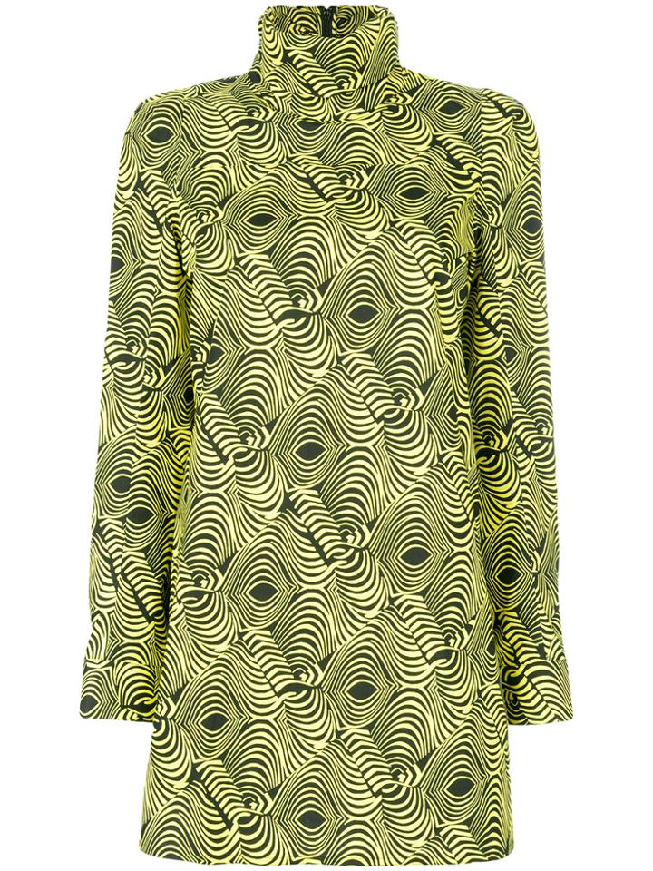 Marni Printed Tunic Blouse - Yellow & Orange