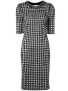 Sonia Rykiel Gingham Plaid Tweed Dress, Women's, Size: Medium, Black, Cotton/polyamide/viscose/virgin Wool