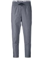 Adidas Originals - Cropped Track Pants - Women - Polyester - 40, Blue, Polyester