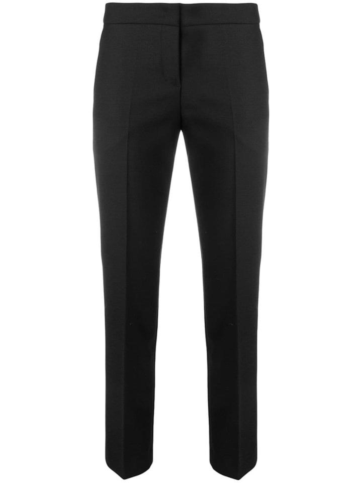 Twin-set Cropped Slim Trousers - Black