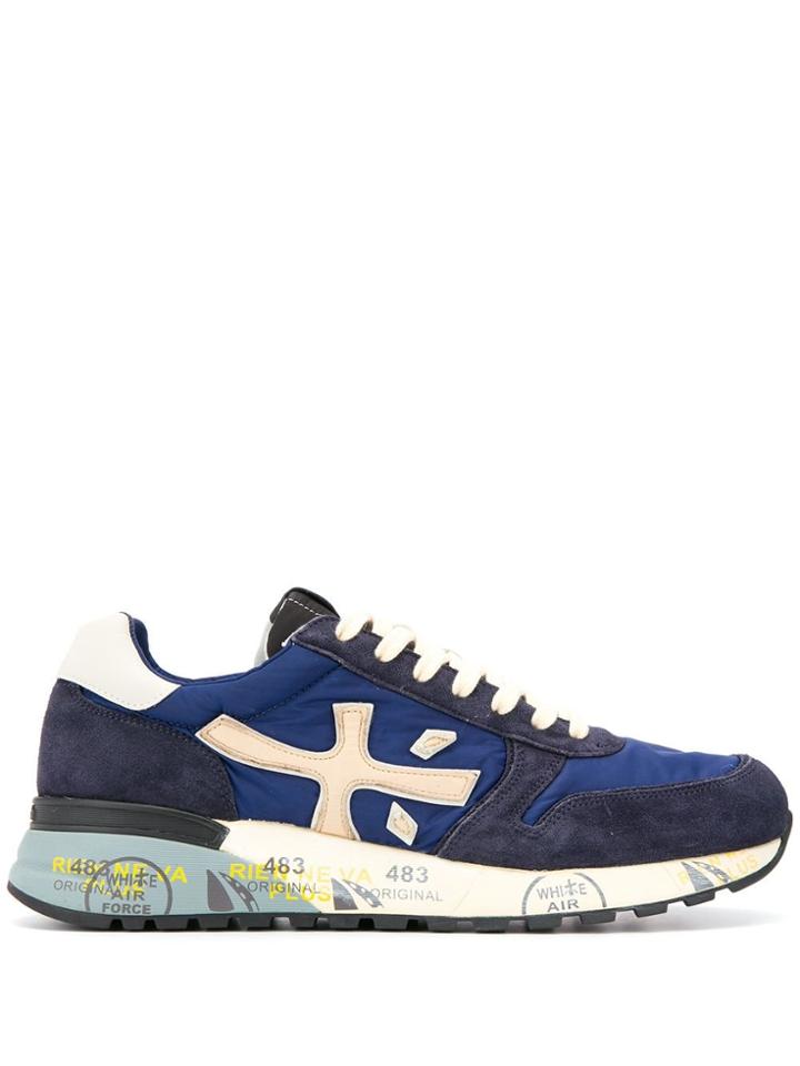 Premiata Mick Panelled Sneakers - Blue