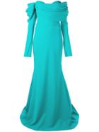 Christian Siriano Off-the-shoulder Gown - Blue