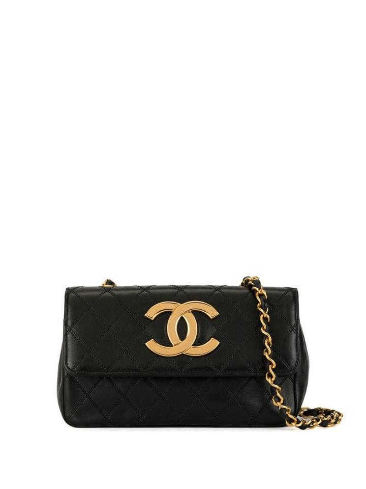 Chanel Pre-owned Cosmos Line Chain Shoulder Bag - Black