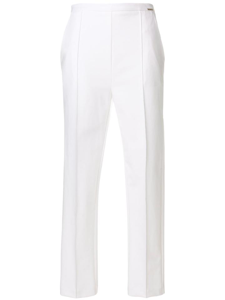 Elisabetta Franchi Straight Trousers - White