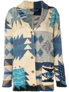 Polo Ralph Lauren Colour-block Embroidered Cardigan - Nude & Neutrals