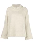 By Malene Birger Turtleneck Loose Fit Sweater - Nude & Neutrals