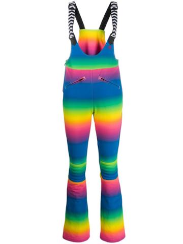 Perfect Moment Isola Rainbow-print Overalls - Blue