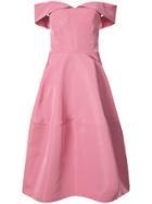 Christian Siriano Off-shoulder A-line Dress - Pink & Purple