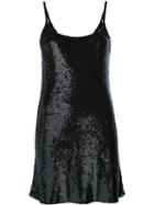 Ashish Sequinned Mini Dress, Women's, Size: Small, Black, Silk/sequin
