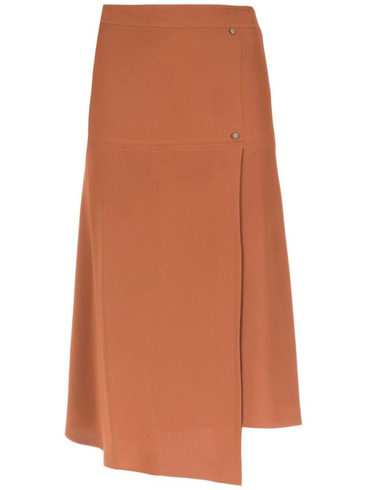 Nk Panelled Midi Skirt - Brown