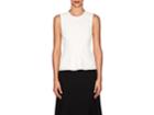 P.a.r.o.s.h. Frill Sleeve Ribbed Top - Blue
