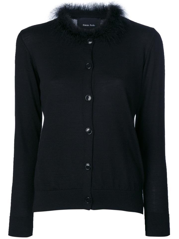 Simone Rocha Embellished Buttoned Cardigan - Black