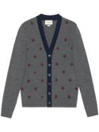 Ballantyne Cashmere Button-down Cardigan - Grey