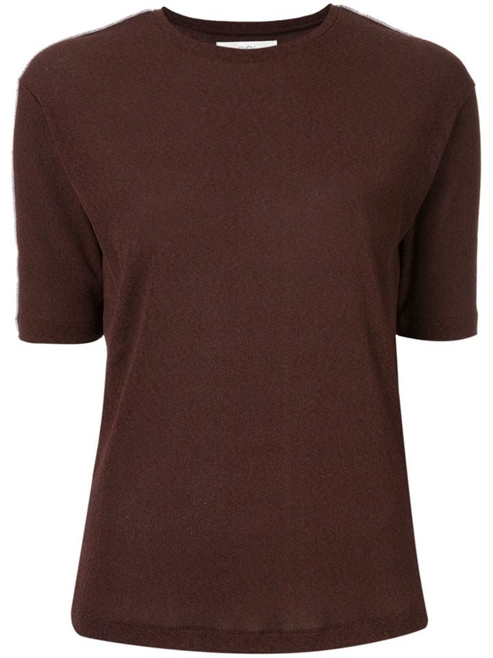 G.v.g.v. Lined Jersey Top - Brown