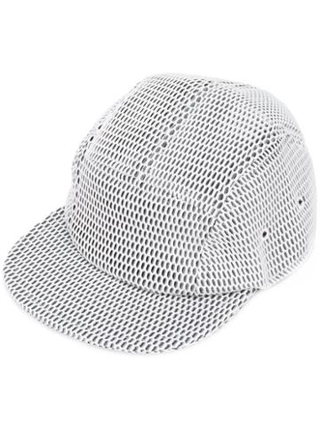 Overhead Mesh Cap, Men's, White, Polyester