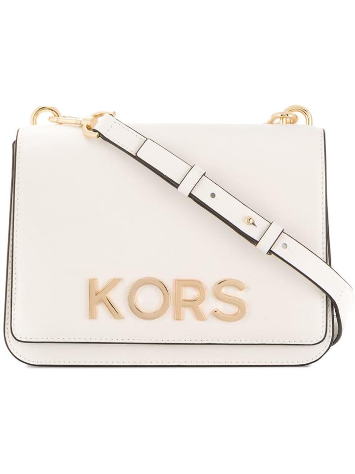 Michael Michael Kors Embellished Crossbody Bag - White