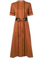 Smarteez Short-sleeved Midi Dress - Brown