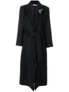 Vivetta Belted Long Coat - Black