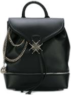 Alexander Mcqueen Chain And Medallion Detail Backpack - Black