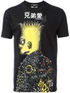 Dom Rebel Punk Print T-shirt, Men's, Size: Large, Black, Cotton