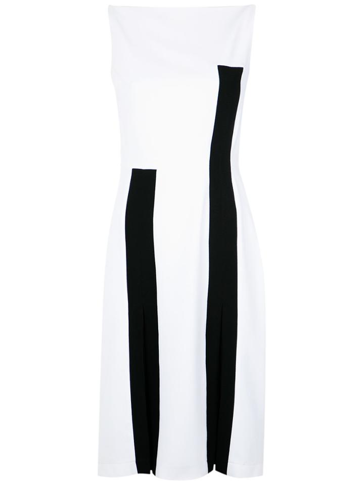 Reinaldo Lourenço Panelled Straight Dress - Black