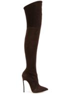 Casadei Over-the-knee Blade Boots - Brown