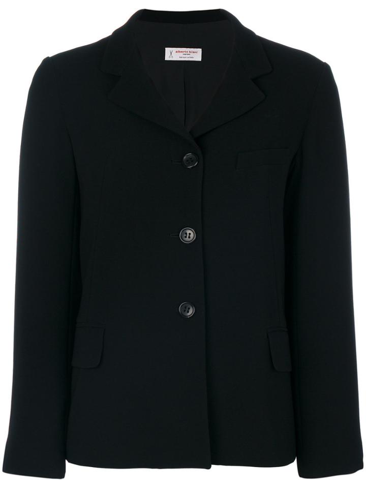 Alberto Biani Tailored Straight Blazer - Black