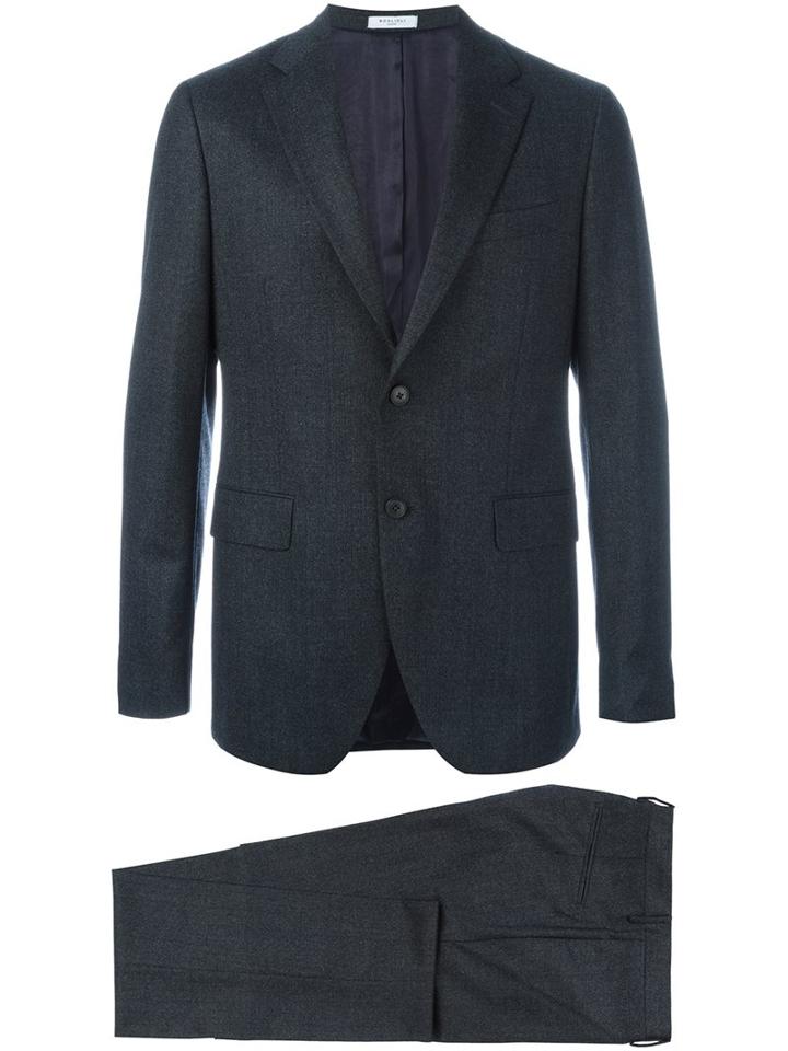 Boglioli Two Piece Suit, Men's, Size: 46, Grey, Acetate/cupro/wool
