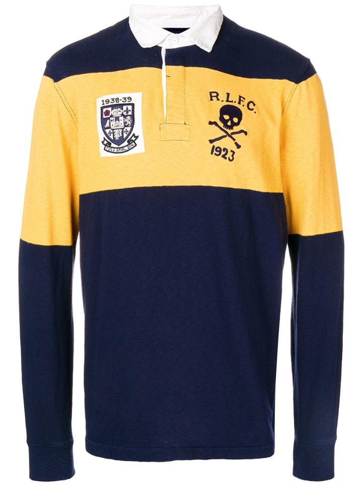 Polo Ralph Lauren Contrasting Panels Jumper - Blue