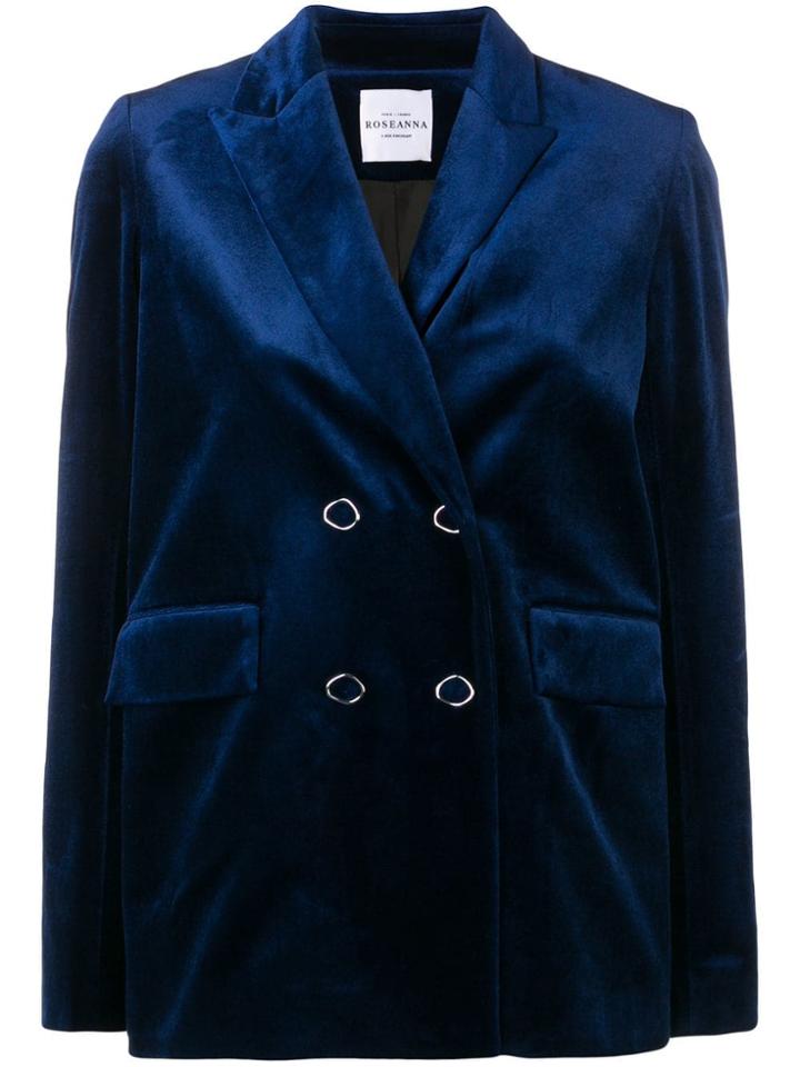 Roseanna Double-breasted Blazer - Blue