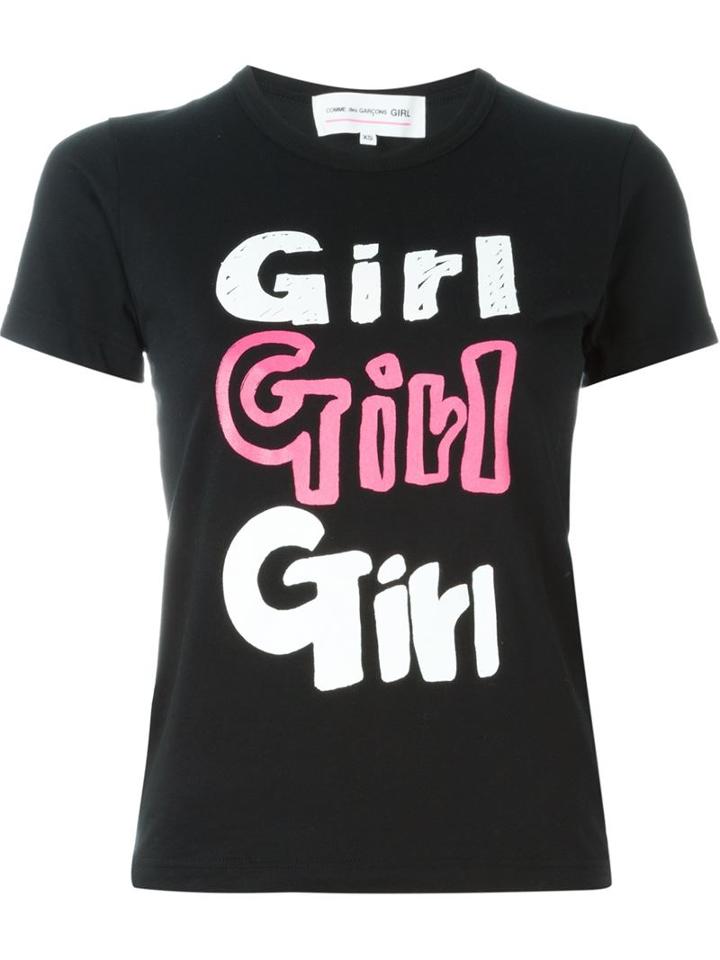 Comme Des Garçons Girl 'girl' Print T-shirt