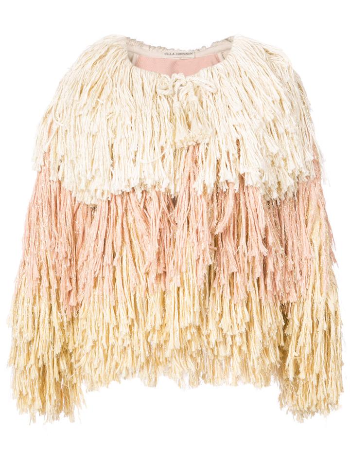 Ulla Johnson Fringed Jacket - Nude & Neutrals