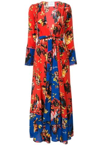 We Are Leone Peony Print Coat - Multicolour