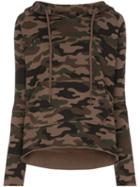 Nili Lotan Janie Camouflage-print Hoodie - Brown