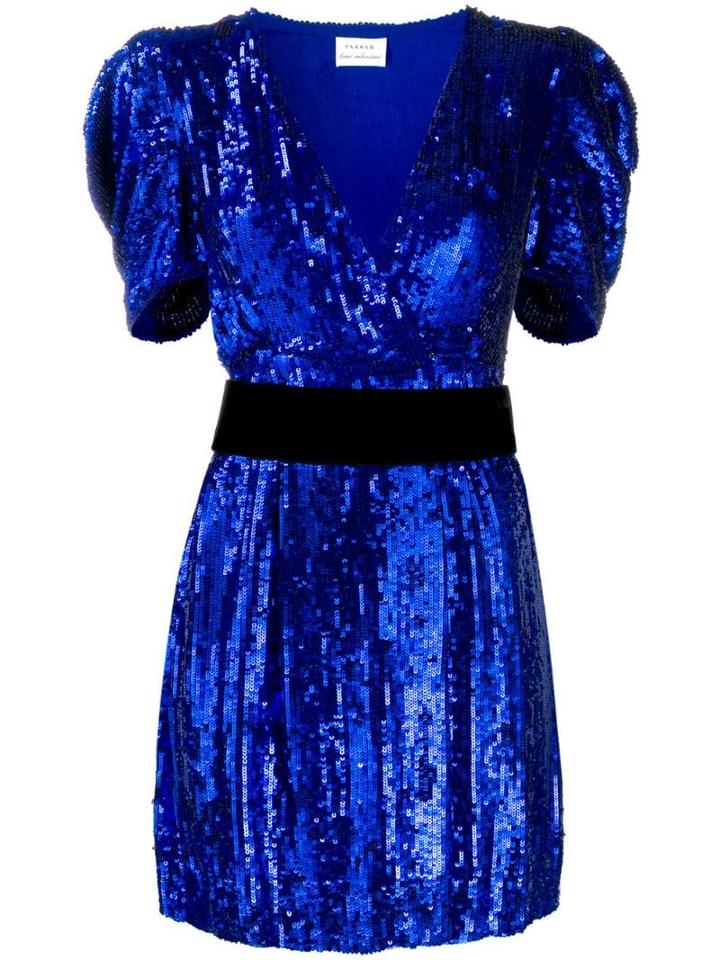P.a.r.o.s.h. Sequinned Mini Dress - Blue