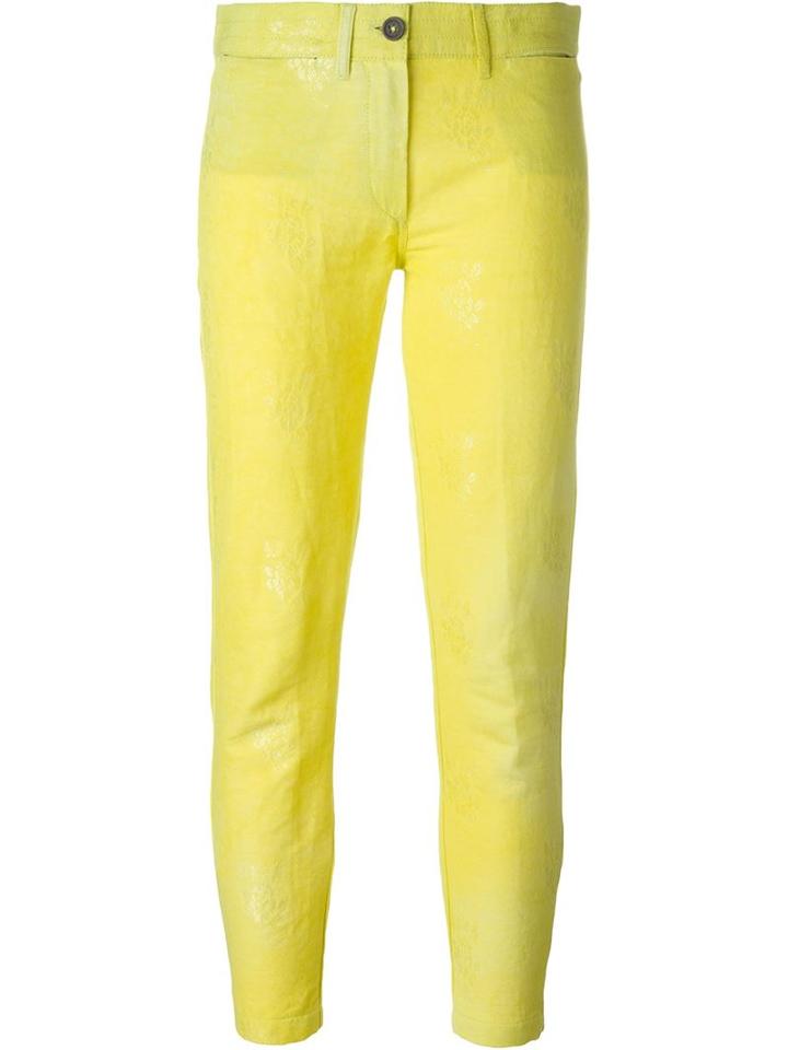 Ann Demeulemeester 'midas' Trousers, Women's, Size: 36, Yellow/orange, Cotton/linen/flax/viscose