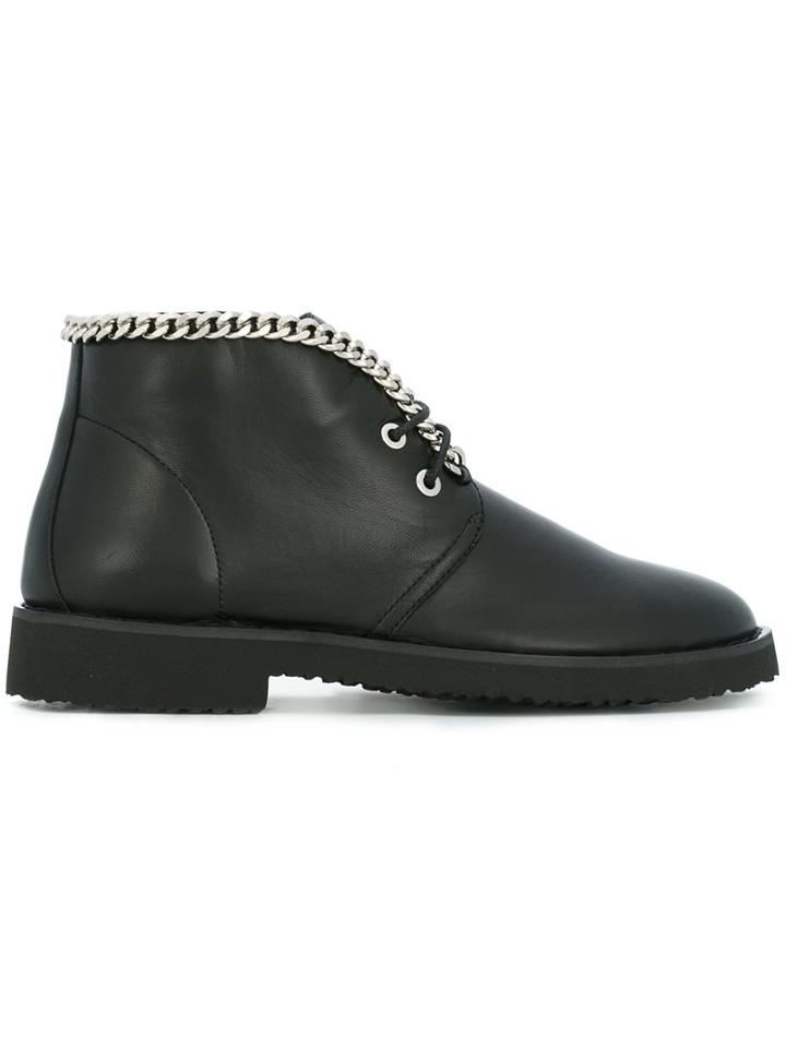 Giuseppe Zanotti Design Chain Trim Desert Boots