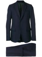Gucci Micro Print Two Piece Suit - Blue
