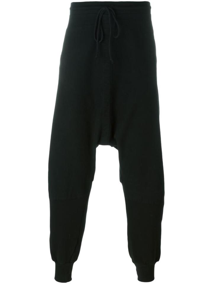 Lost & Found Rooms Drop Crotch Trackpants, Men's, Size: Xl, Black, Cotton