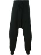 Lost & Found Rooms Drop Crotch Trackpants, Men's, Size: Xl, Black, Cotton