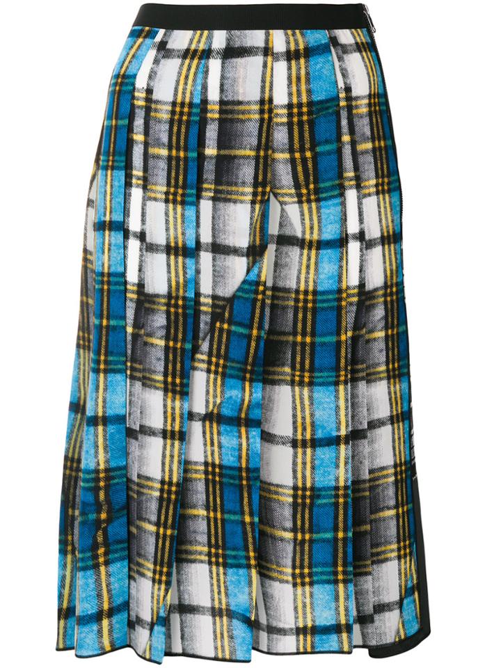 Marc Jacobs Plaid Midi Skirt - Blue