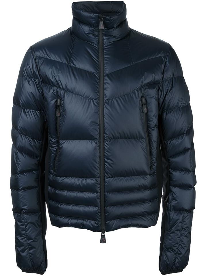 Moncler Grenoble Zipped Padded Jacket, Men's, Size: 3, Blue, Polyamide/feather Down
