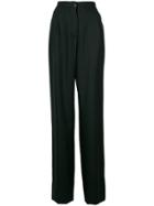 Lardini High Waisted Trousers - Black